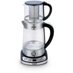 چای ساز آزور مدل AZ632TM ظرفیت ۱.۷ لیتر با کتری شیشه‌ای